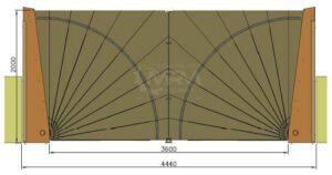 Classic Version Fan gates MR-FG36