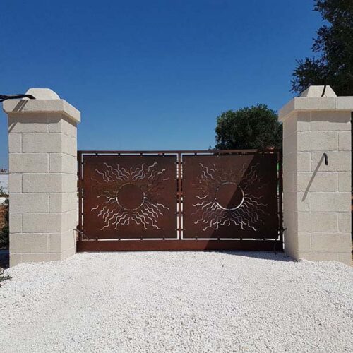 Corten Steel Gates MR-CSG35