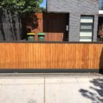 Iron Steel with HPL Sheet Sliding Gate