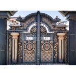 Old Decorative Trim Wrought Iron Metal Gates