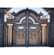 Old Decorative Trim Wrought Iron Metal Gates