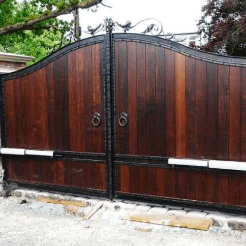 wooden swing gate design