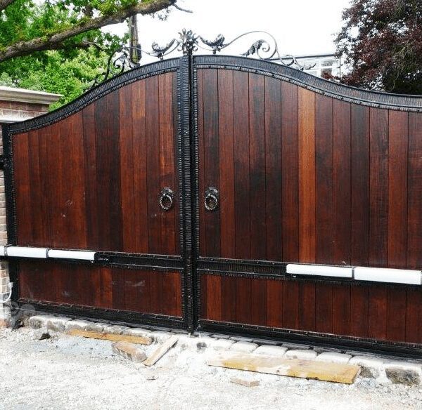 wooden swing gate design