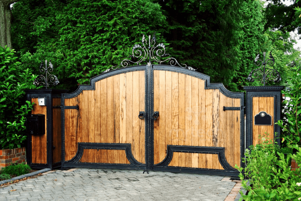 wooden swing gate design