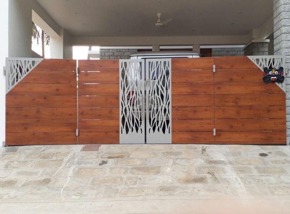 wooden garden gate
