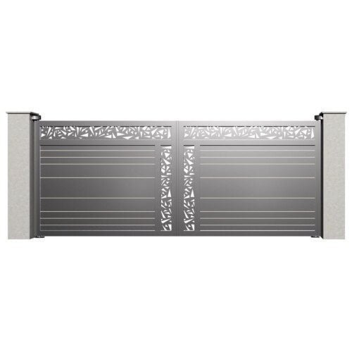 Modern Stainless Steel Sliding Gate Design