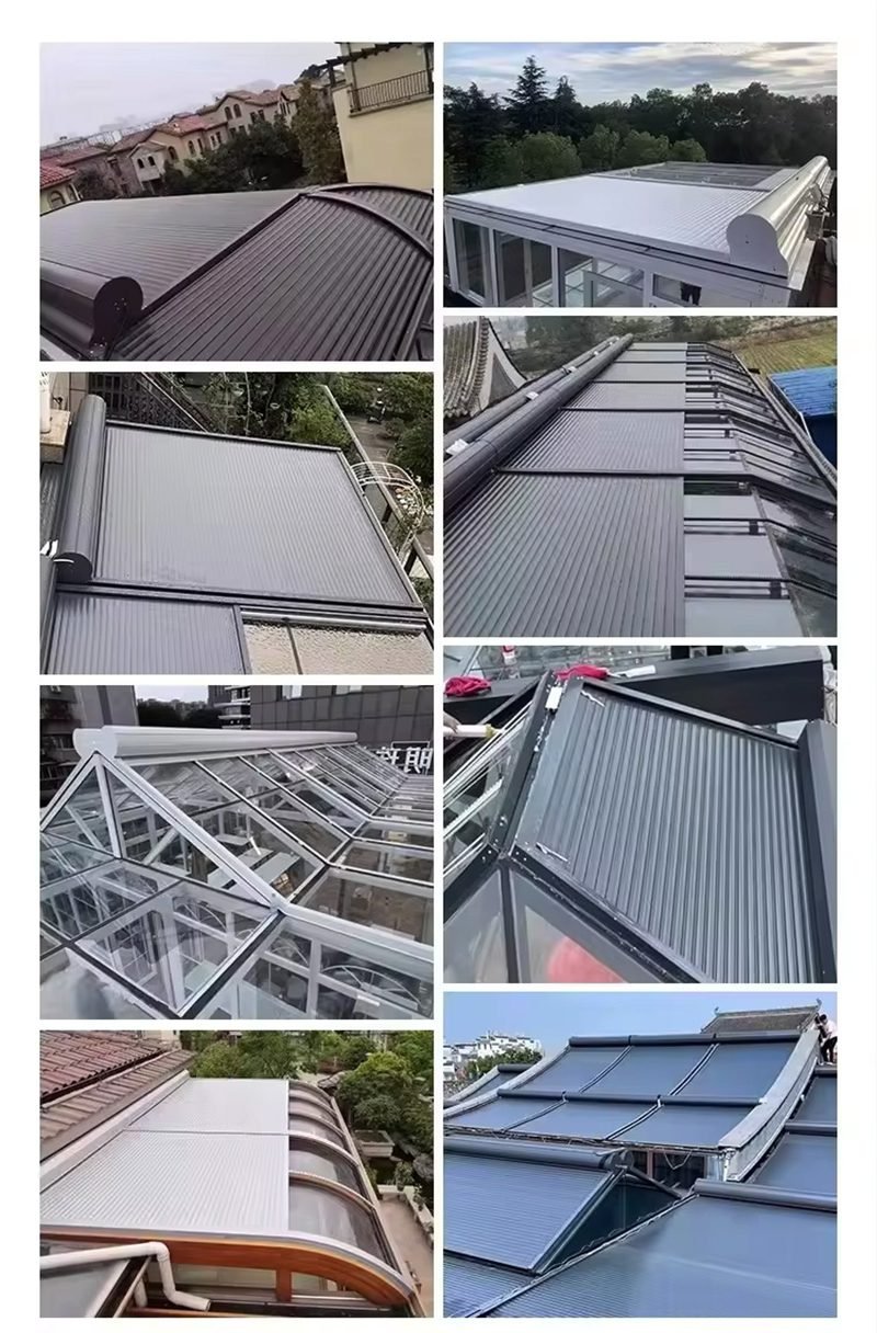 Outdoor Horizontal Shutter Blinds for Motorized