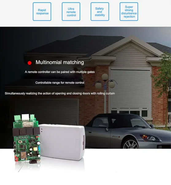 Rolling Shutter Side Motor WIFI Mont roller Receiver Kit
