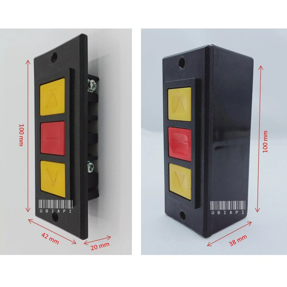 Generic Push Button Station Up Down Arrows With Stop Button Hoist Roller Shutter Door
