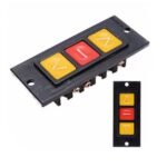 Generic Rolling Door Up Down Stop 3 Buttons Black Plastic Housing Push Button Switch