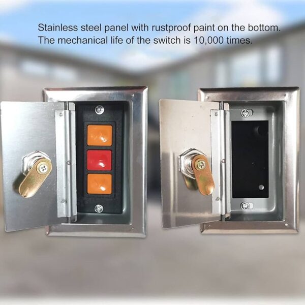 Lock Key Box with Push Button Control for Shutter Motor