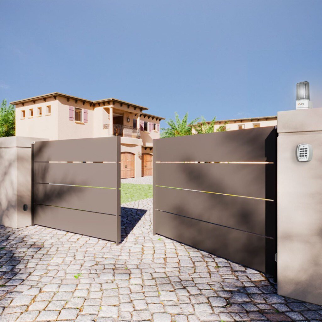 MS Iron Steel Swing Gate Design