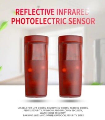 Waterproof Reflective Photoelectric Sensor for Garage Doors