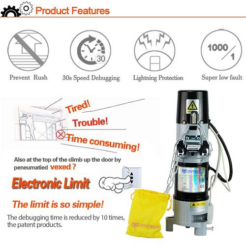 1000kg Heavy Industry Electric Rolling Shutter Motor