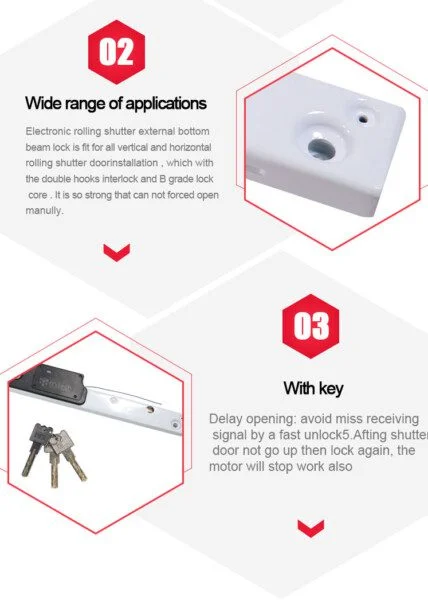 Anti-Theft Double Hook Padlock of Rolling Shutter Door B lock