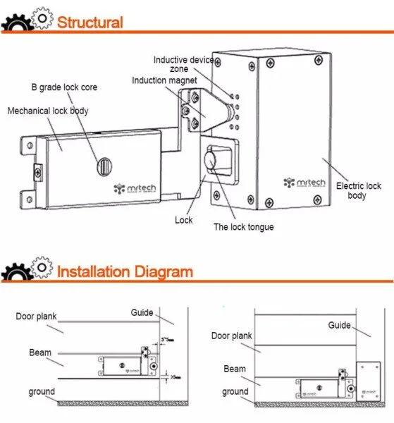 Anti-Theft Electronic Side Lock Match Keys Used for Rolling Shutter