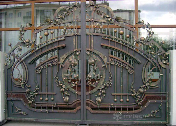 Beautiful Decorative Wrought Iron Swing Gates For Home