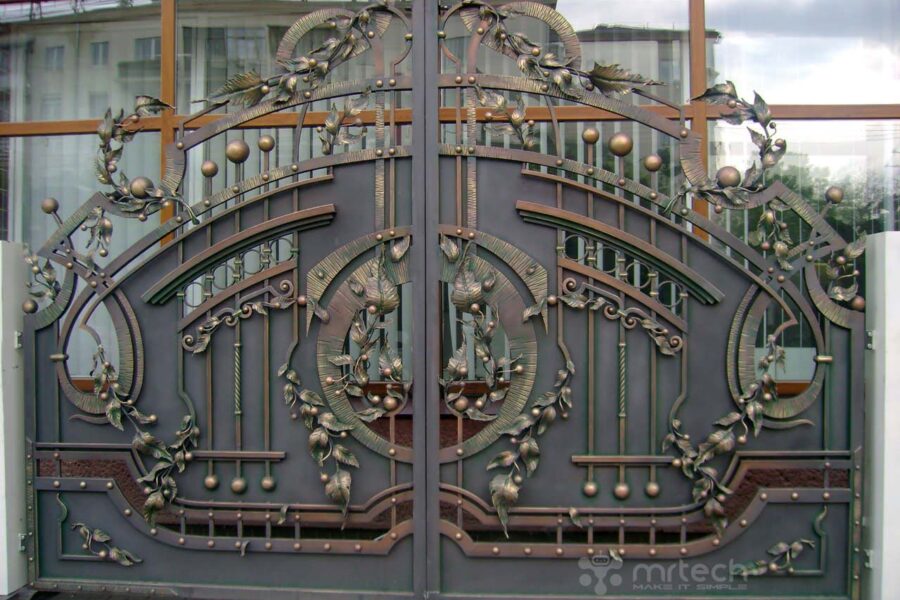 Beautiful Decorative Wrought Iron Swing Gates For Home