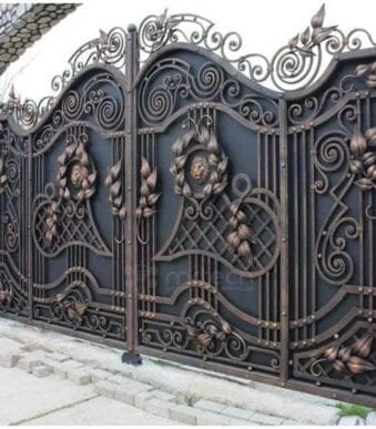 Beautiful Decorative Wrought Iron Swing Gates For Home