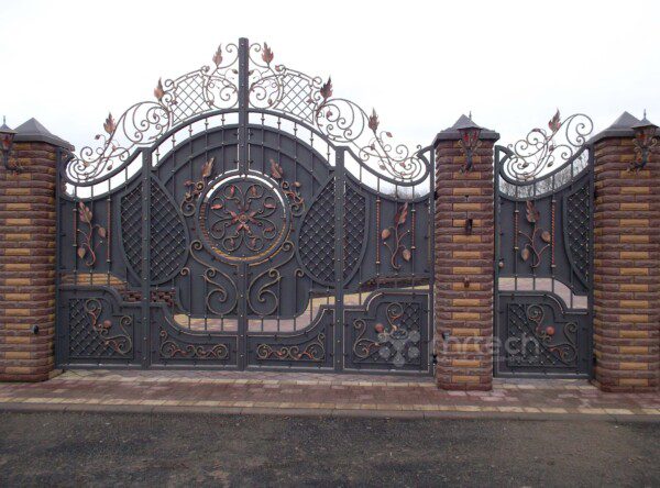 Decorative Galvanized Wrought Iron Security Gates