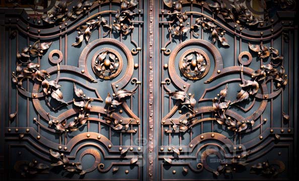 Decorative Galvanized Wrought Iron Security Gates