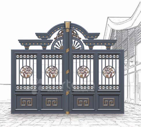 Decorative Superior Quality Metal Aluminum Gates For Houses