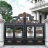Golden Paint Outdoor Decoration Cast Aluminium Gates