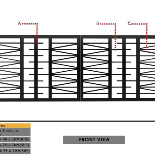 Latest Industrial MS Steel Main Gate