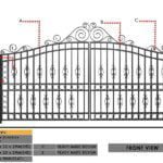 Latest Model Steel Pipe Gate for Villa