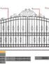 Latest Model Steel Pipe Gate for Villa