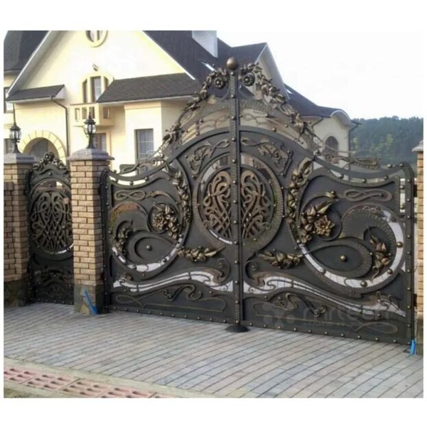 Latest Modern Wrought Iron Swing Gates for Residential