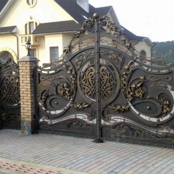 Latest Modern Wrought Iron Swing Gates for Residential
