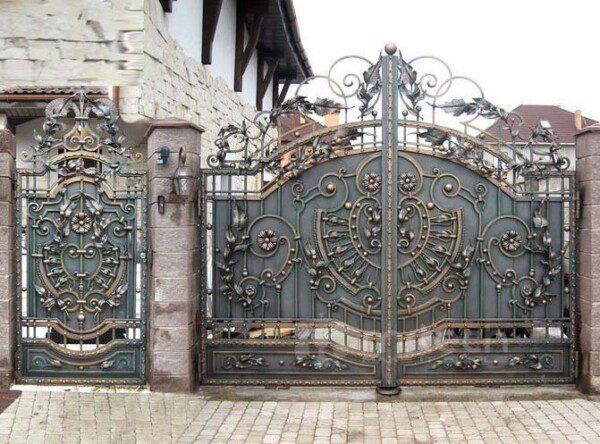 Latest Modern Wrought Iron Swing Gates for Residential