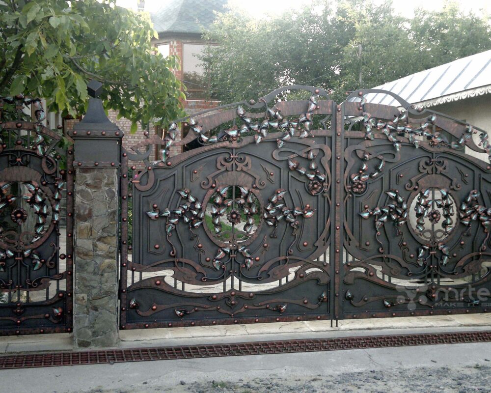 Latest Modern Wrought Iron Swing Gates for Residential