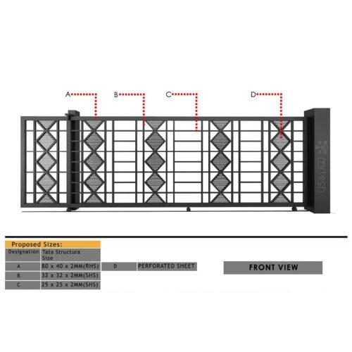Latest New Industrial Steel Sliding Gate