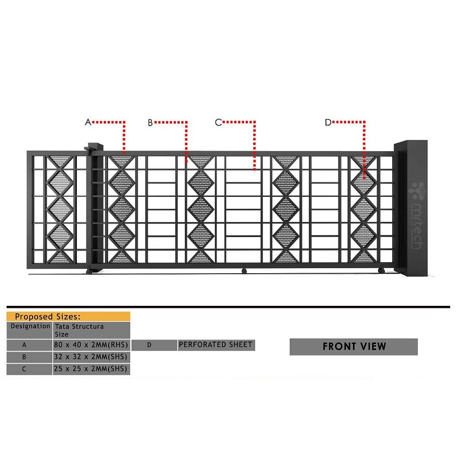 Latest New Industrial Steel Sliding Gate