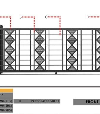 Latest New Industrial Steel Sliding Gate