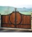 Luxury Wrought Iron Steel Security Entrance Gate for Villa