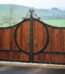 Luxury Wrought Iron Steel Security Entrance Gate for Villa