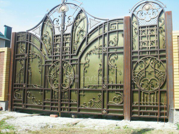 Mild Steel Custom Wrought Iron Gates For Commercial 3