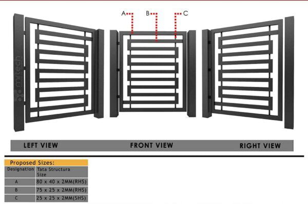 Mild Steel Safety Gate For Residential