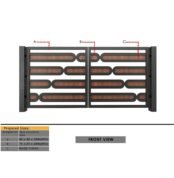 Modern Acp Sheet Iron and Steel Gate