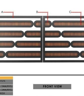 Modern Acp Sheet Iron and Steel Gate
