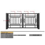 Modern Mild Steel MS Pipe Gate