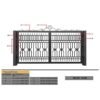 Modern Mild Steel MS Pipe Gate