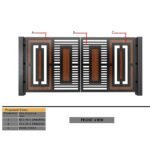 Modern Style HPL Sheet Gate Design