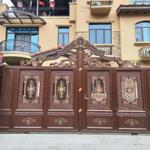 New Design Aluminum Sliding Gate with Remote Control for Homes