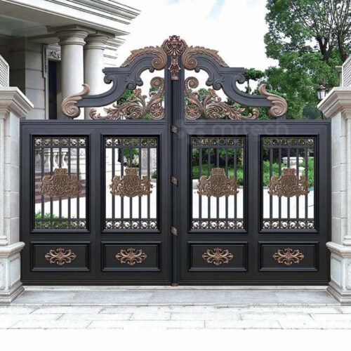Outside Luxury Fancy Villas Aluminum Swing Gates