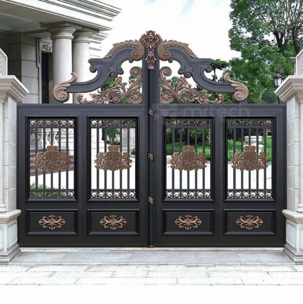 Outside Luxury Fancy Villas Aluminum Swing Gates