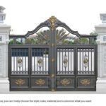 Powder Coated Aluminum Alloy Arch Swing and Sliding Gates